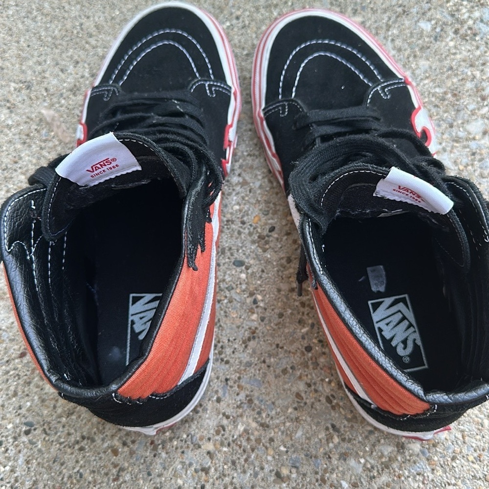 Vans high tops with flames men’s size 10.5 - Picture 5 of 8